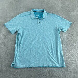 Tommy Bahama IslandZone Blue Polo Shirt XL UPF 30 UV Protection Mens   4137